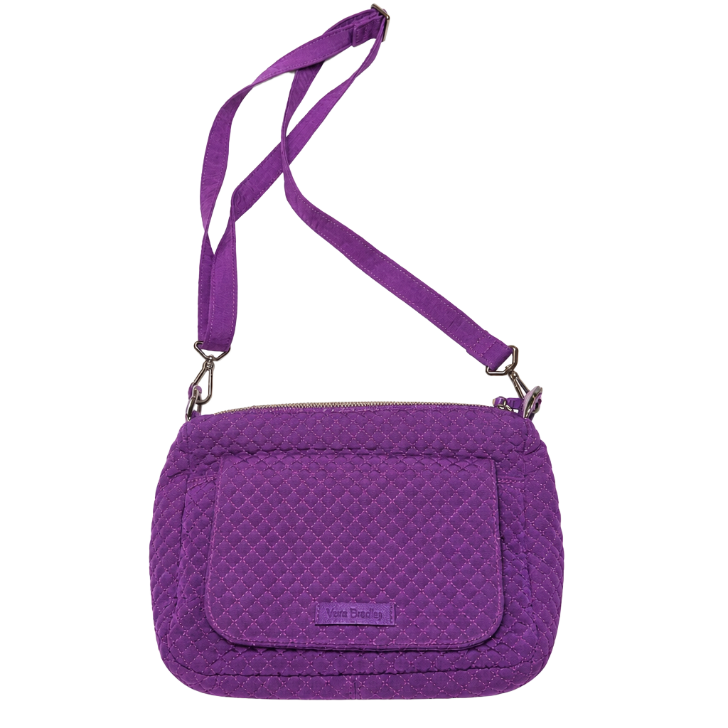 Vera Bradley Quilted Purple Crossbody Bag 1