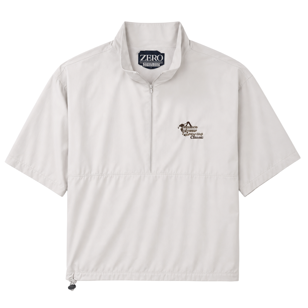 Zero Restriction Gore-Tex Windstopper Short Sleeve 1/2 Zip Golf Pullover 1