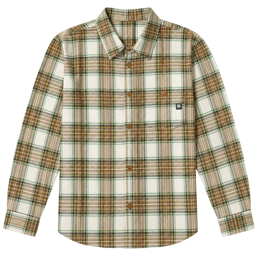 DC Shoes Men's Long Sleeve Button-Down Plaid Flannel Shirt 1