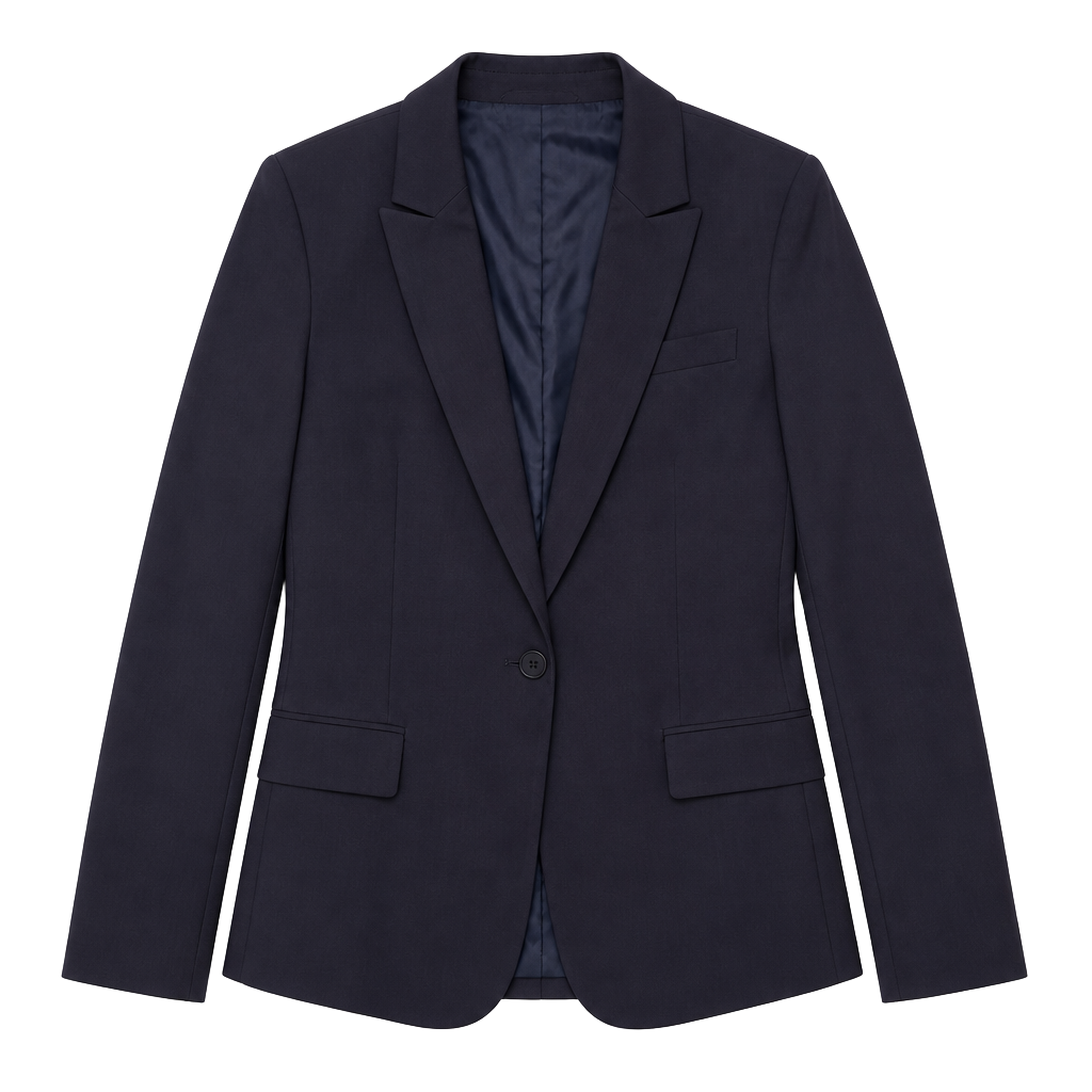 BOSS Hugo Boss Women's Single-Breasted Navy Blazer Jacket 1