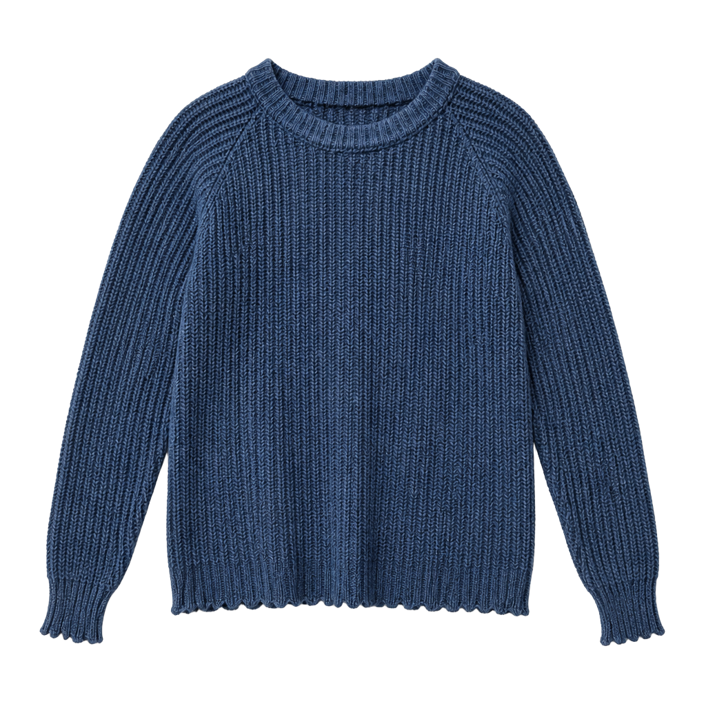 Winona Knits Vintage 100% Cotton Ribbed Fisherman Sweater 1