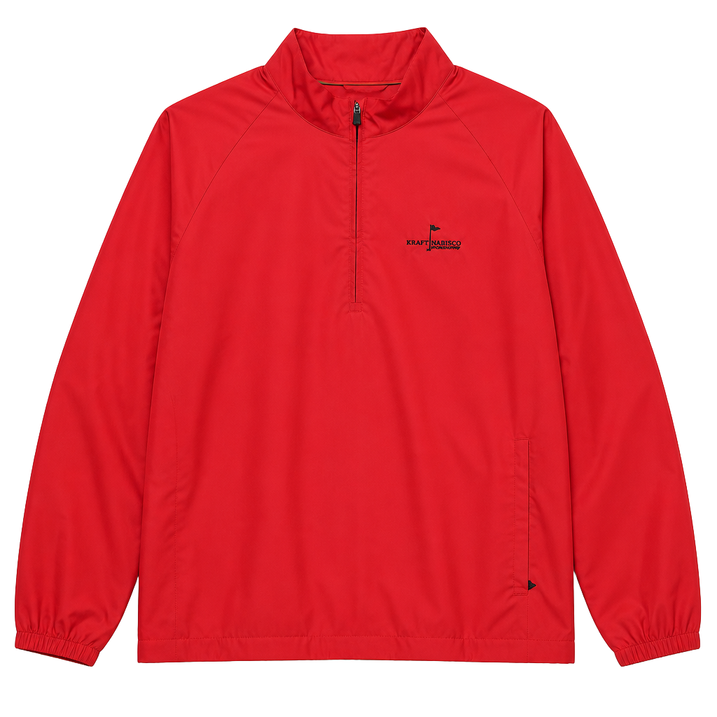 Adidas ClimaProof Half-Zip Pullover Jacket XL Red Kraft Nabisco Championship 1