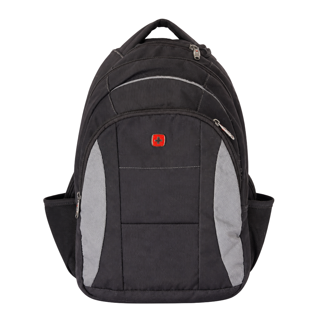 SwissGear Airflow Laptop Backpack Black with Gray Accents 1