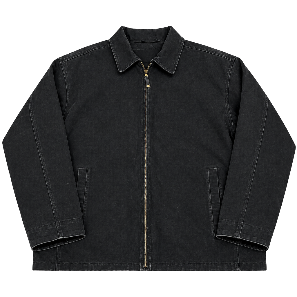 Vintage Knightsbridge Genuine Leather Suede Jacket Men's XL Black Quilted Lined 1