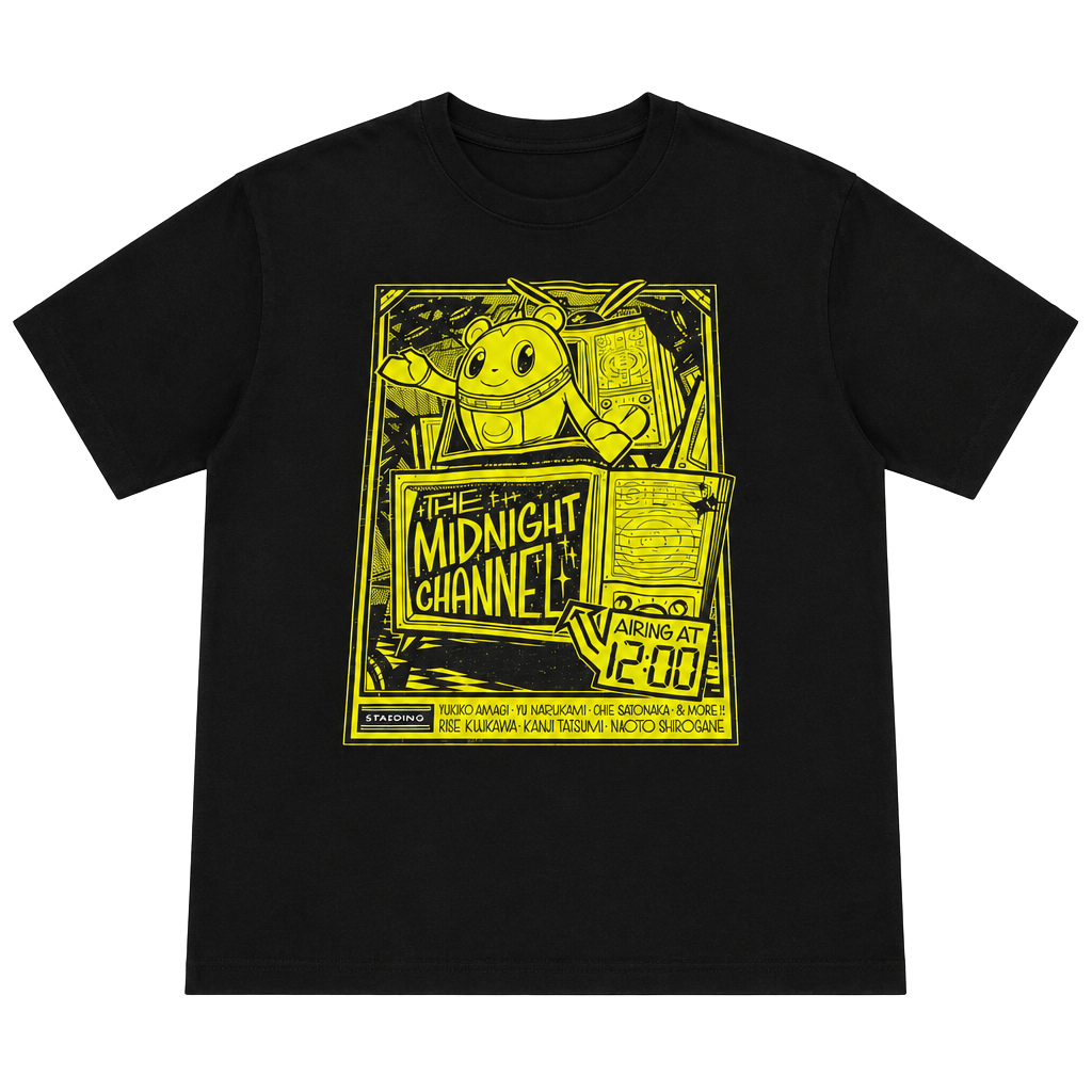 Persona 4 The Midnight Channel T-Shirt Size S Black Graphic Tee 1