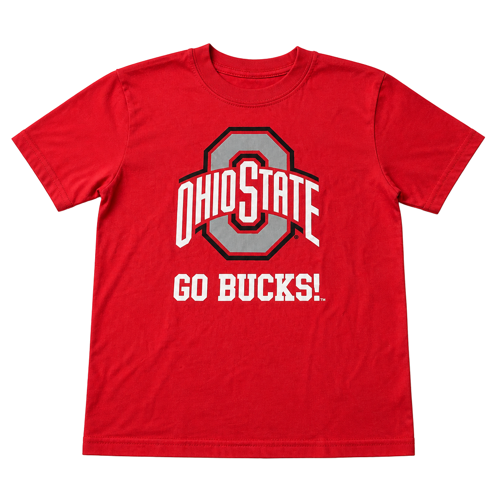 Ohio State Buckeyes Toddler 5T Red "Go Bucks!" T-Shirt 1