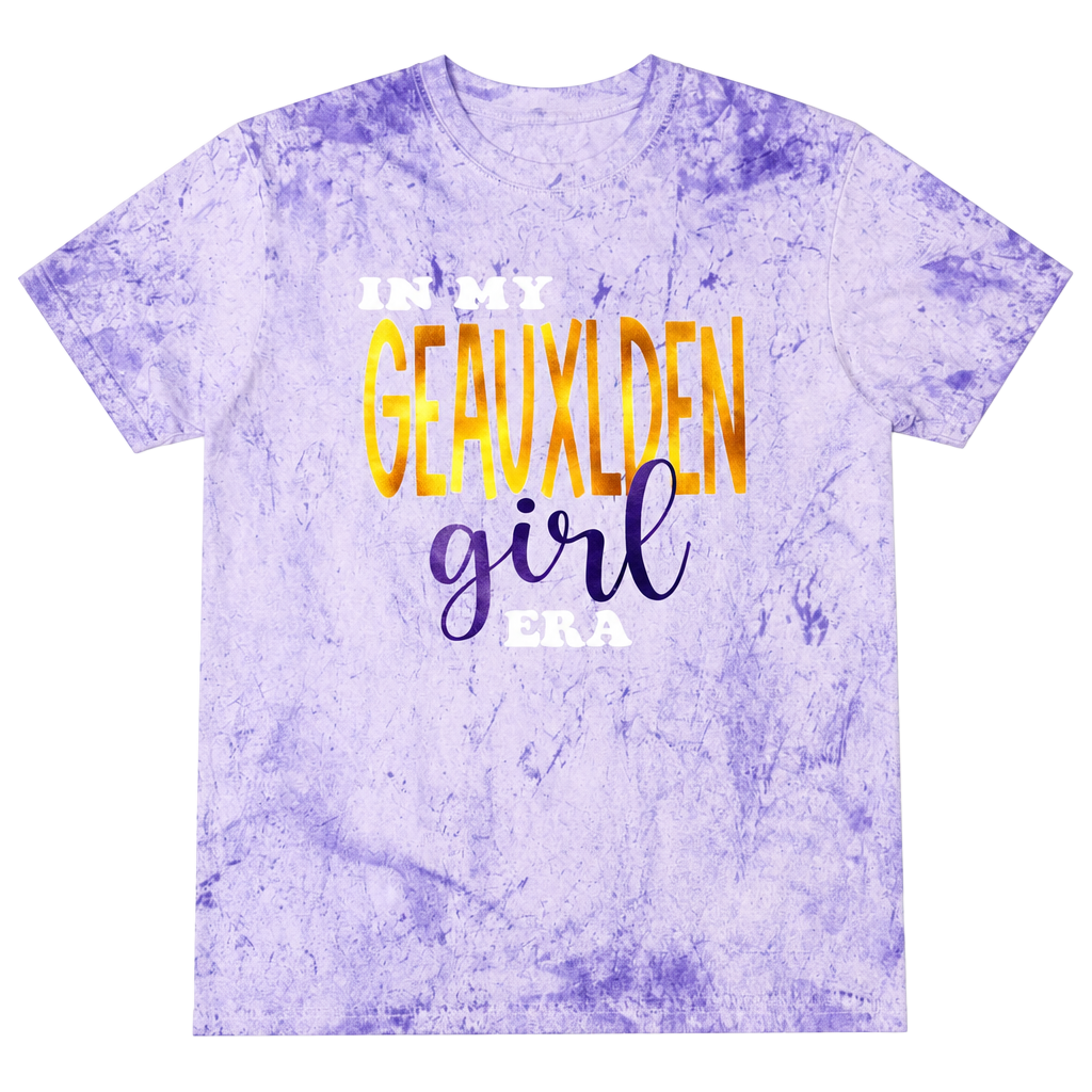 Comfort Colors In My Geauxlden Girl Era Purple Tie Dye Tee 1