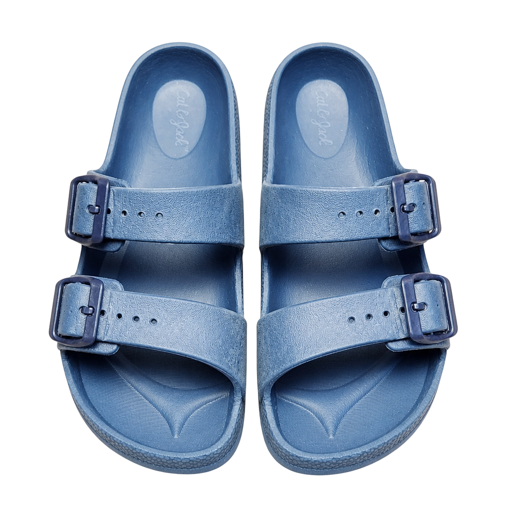 Cat & Jack Double Buckle Slide Sandals Size 1 Blue 1