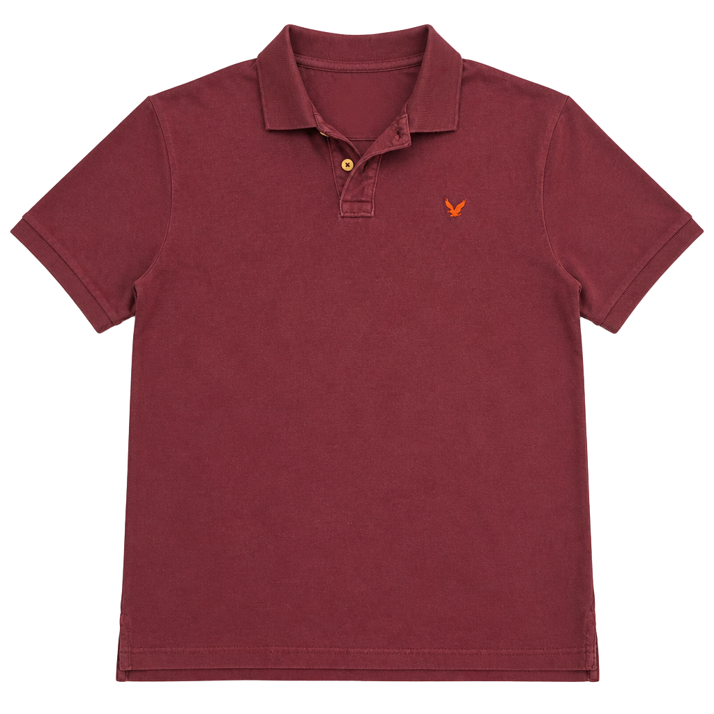 American Eagle Outfitters Athletic Fit Burgundy Polo Shirt Size XL 1