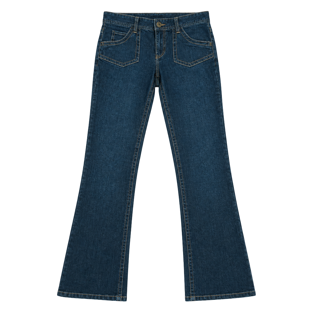 Calvin Klein Jeans Low Rise Flare Denim Blue 1