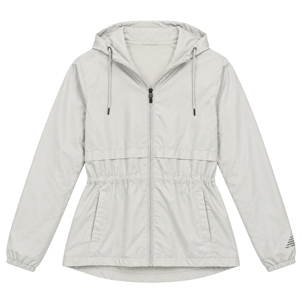 New Balance Full Zip Windbreaker Jacket White 1