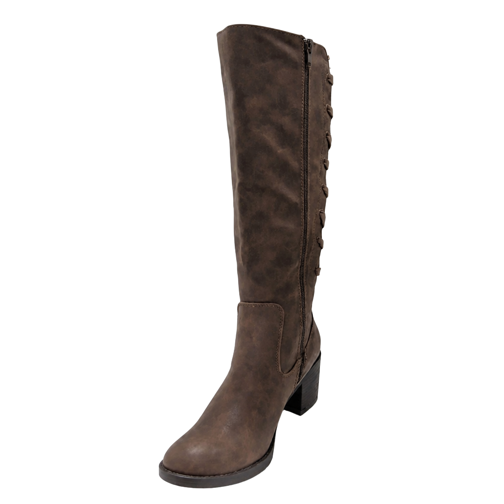 Rocket Dog Women's Hickory Roast Riding Boot, Black, 7M US | Mid-Calf 1