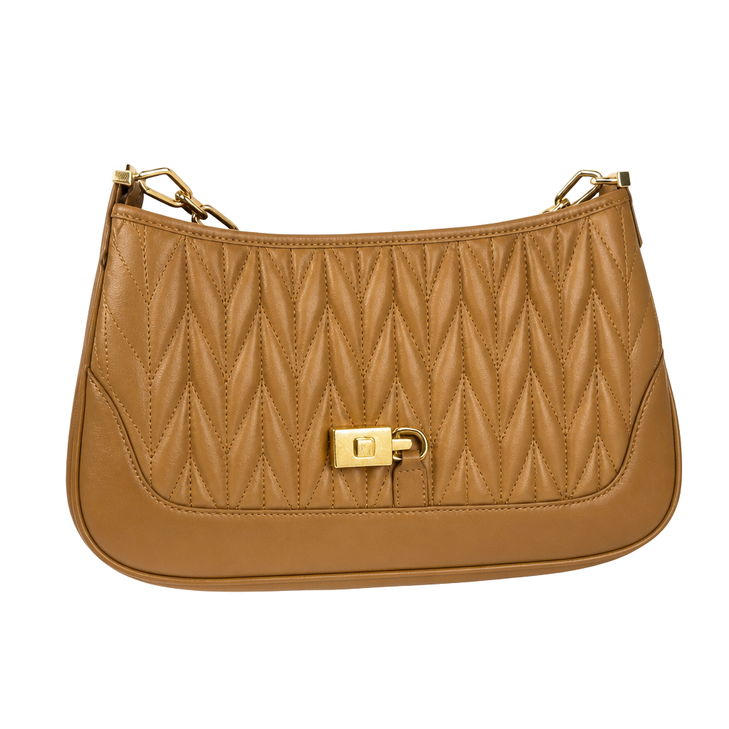 Gucci Quilted Leather Shoulder Bag with Gold Chain 1