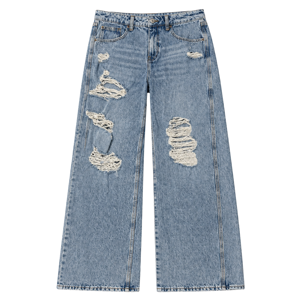 BDG "Puddle" Light Blue Ripped Jeans - Size 28 1