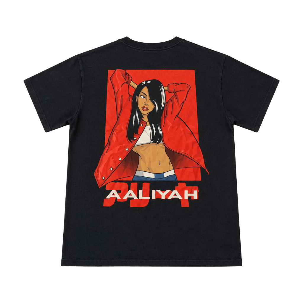 Aaliyah T-Shirt Ripple Junction Cartoon Style Sz Large 1