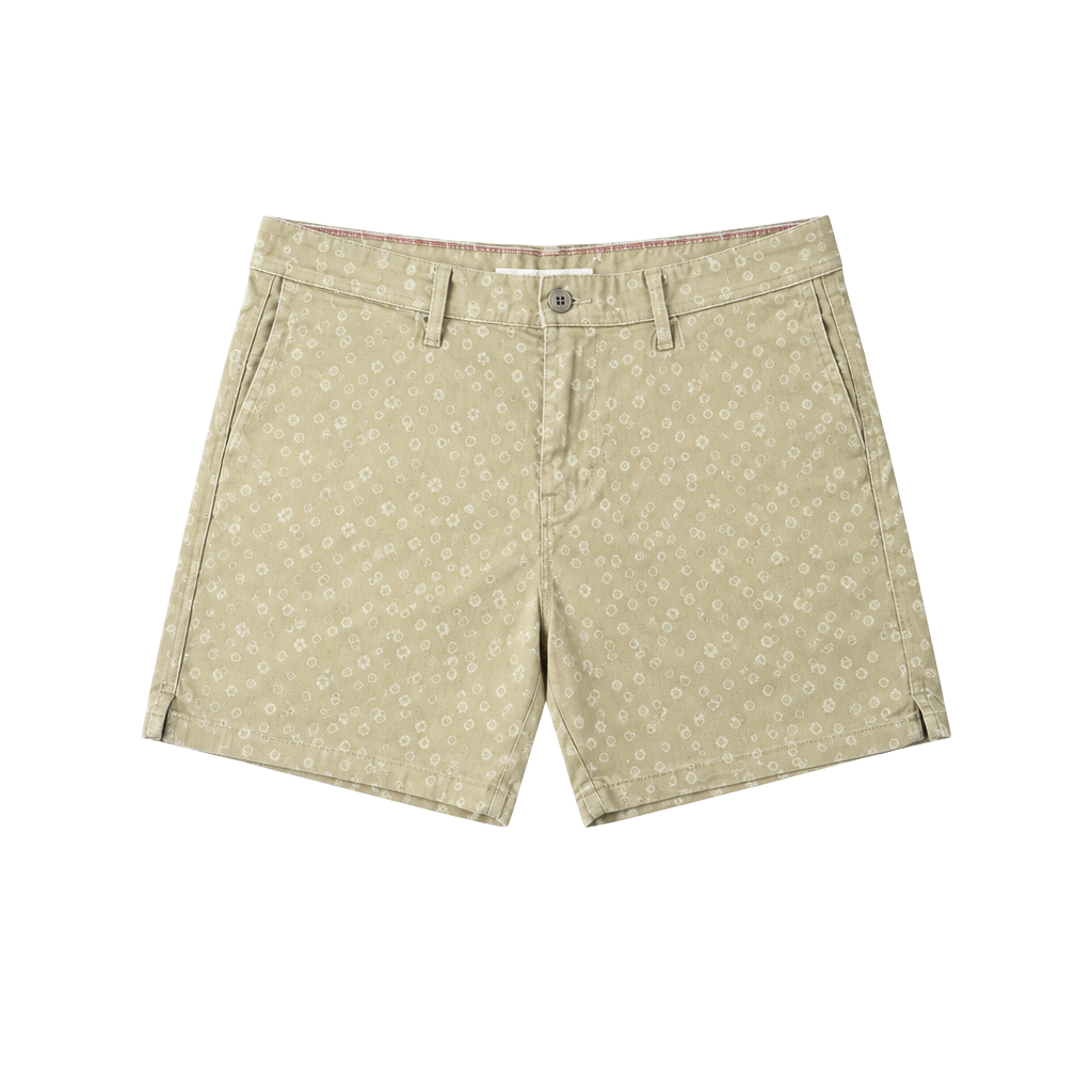 Levi's Corduroy Shorts Size 14 Beige Tan Floral Print Chino 1