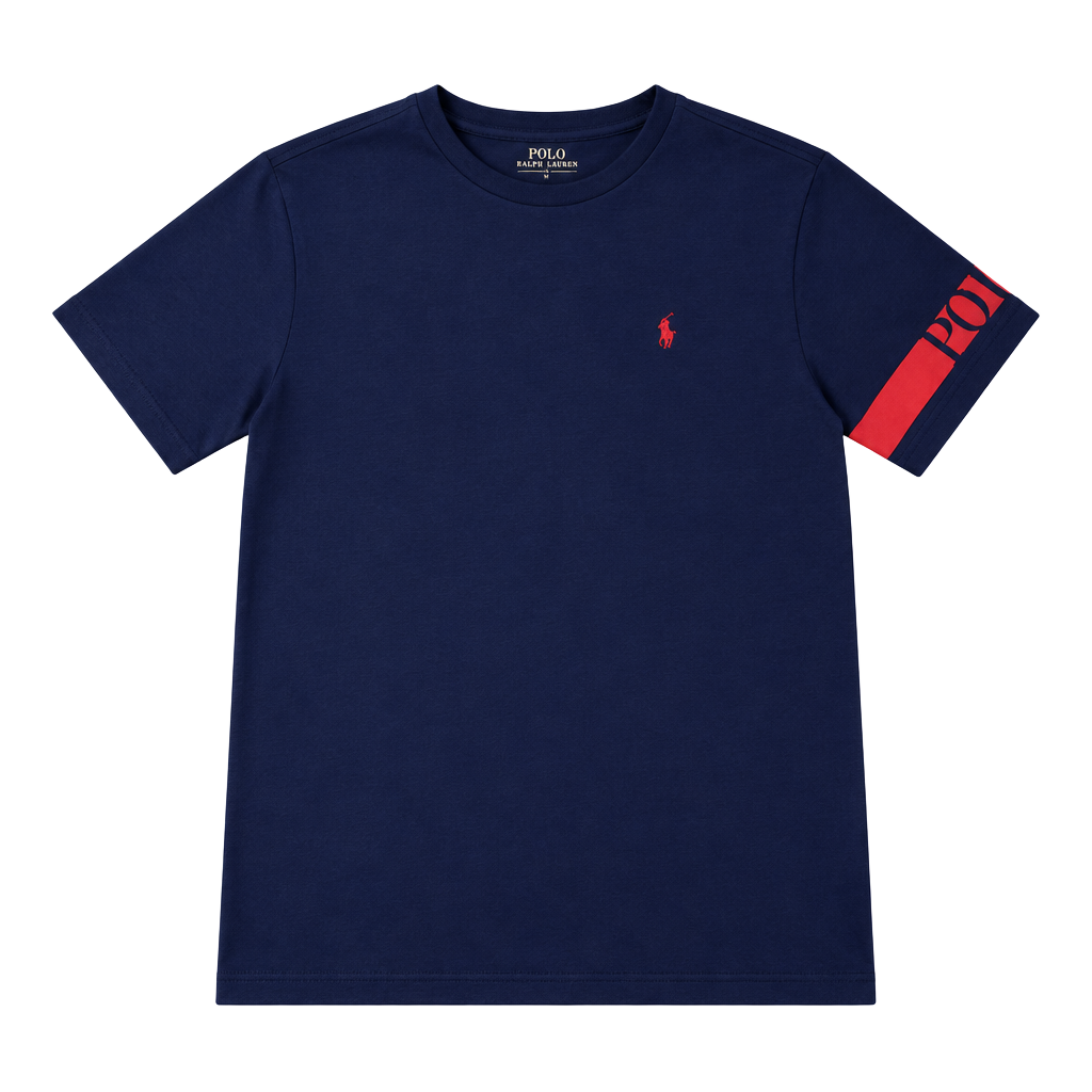 Polo Ralph Lauren Boys Logo T-Shirt Size M (10-12) Navy Blue 1