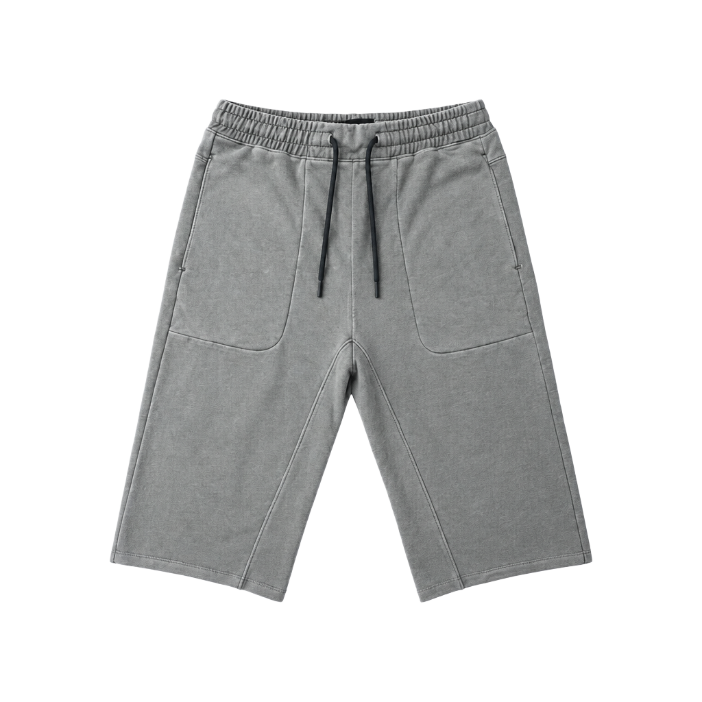 Abercrombie & Fitch Sweat Shorts Size XS Grey Drawstring Raw Hem 1