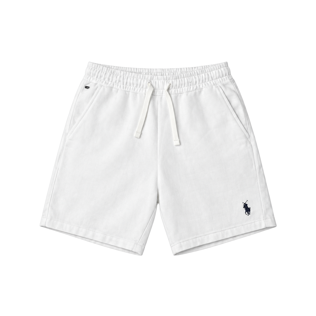 U.S. Polo Assn. Sweat Shorts Size S White Drawstring Fleece 1