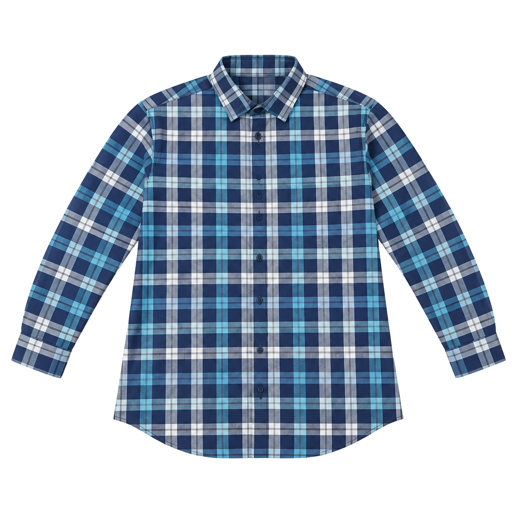 Express Extra Slim Fit Plaid Shirt Size XL 17-17.5 Blue Long Sleeve 1