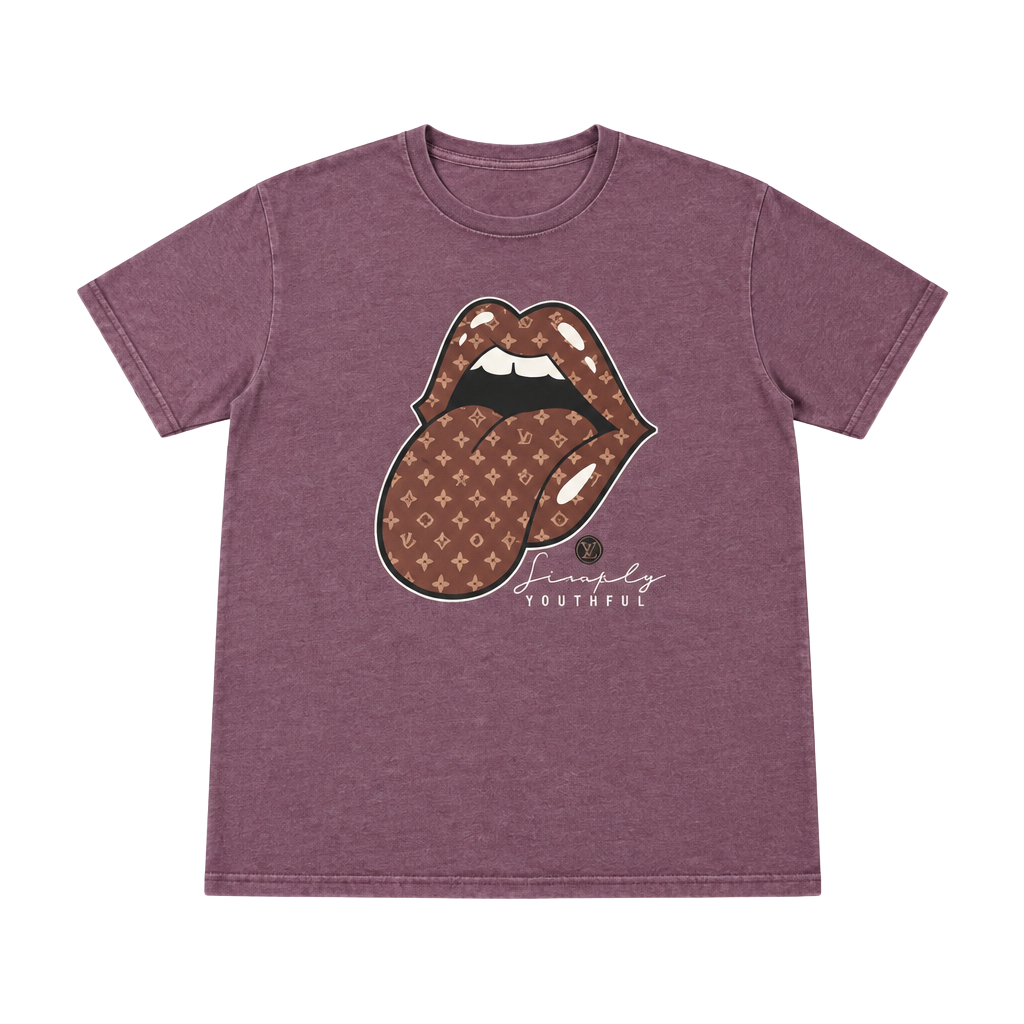 Simply Southern Womens TShirt Medium Red Kiss Logo 1