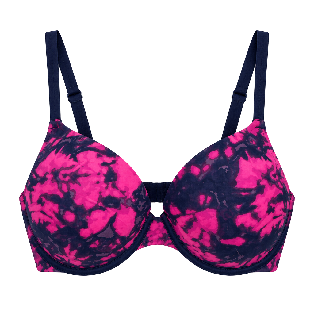 Victoria's Secret Pink Wear Everywhere Push Up Bra 34D Tie Dye 1