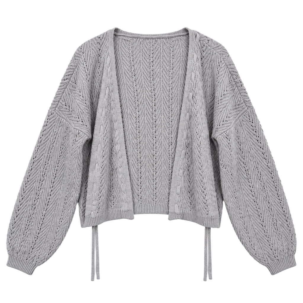 Hollister Sweater Cardigan Size S Purple Knit Tie Front 1
