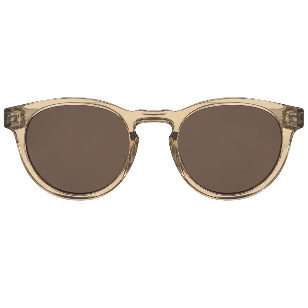 WMP Eyewear Tate Sunglasses Light Crystal Brown Brown Polarized 1