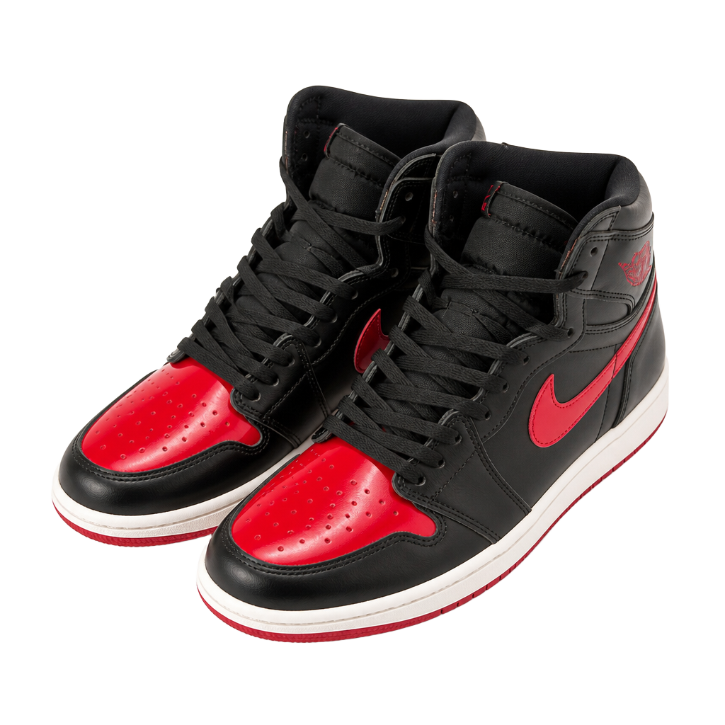 Air Jordan 1 Retro High OG Patent Bred Sneakers 555088-063 1
