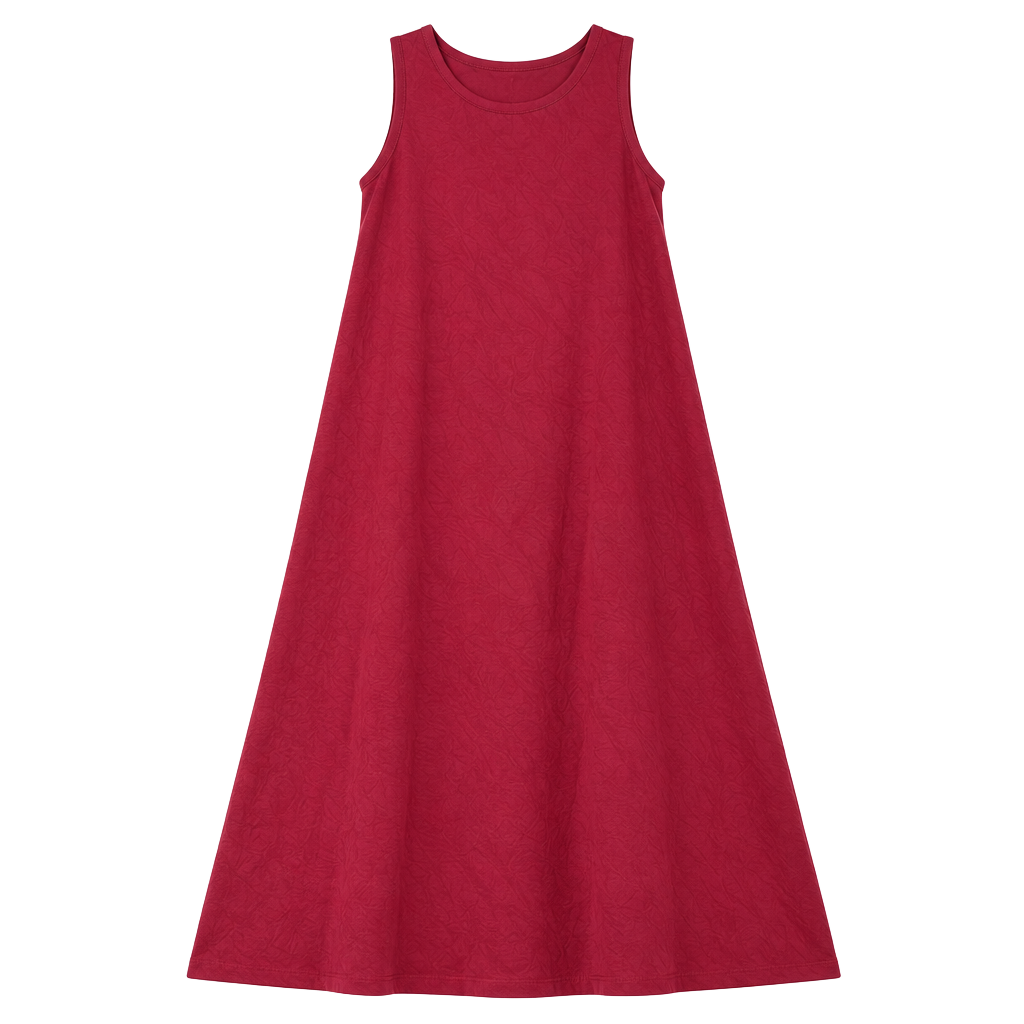 Women's Red Sleeveless Mini Shift Dress 1