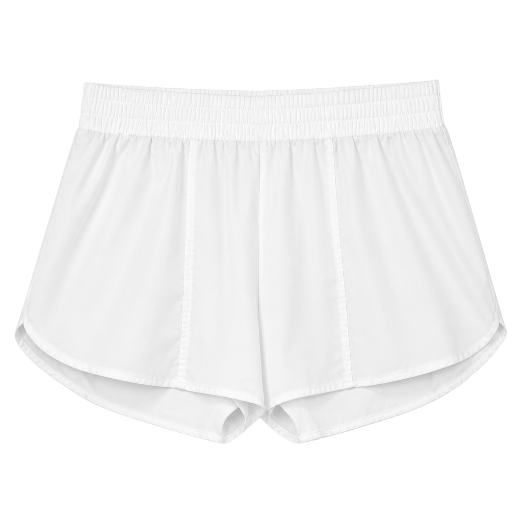 All in Motion Women's Athletic Lined Shorts White 1