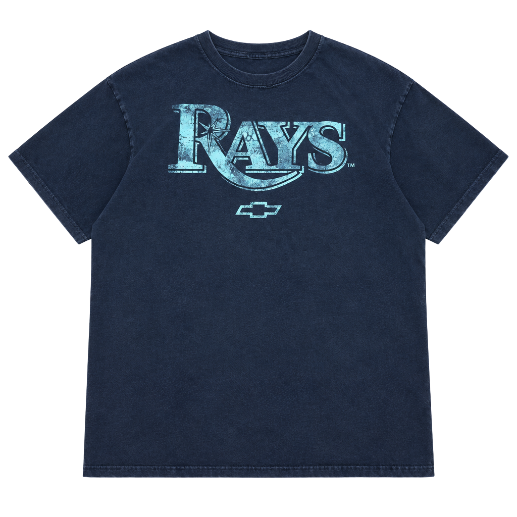 Fruit of the Loom Tampa Bay Rays Chevrolet T-Shirt Size XL Blue 1