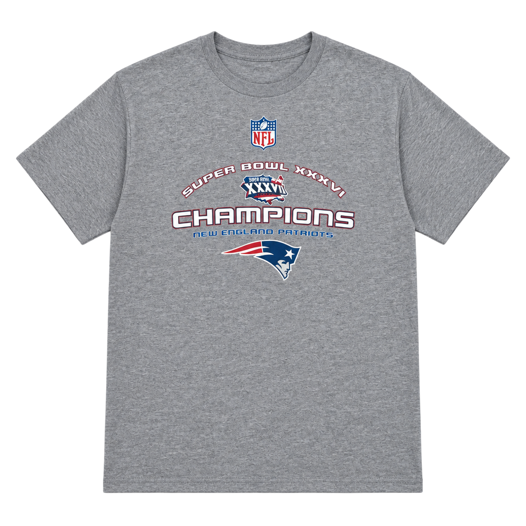 Delta Pro Weight New England Patriots Super Bowl XXXVI T-Shirt Size L 1