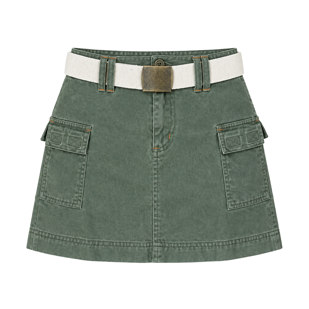 kim possible lara croft y2k army cargo mini skirt halloween costume size 7 1