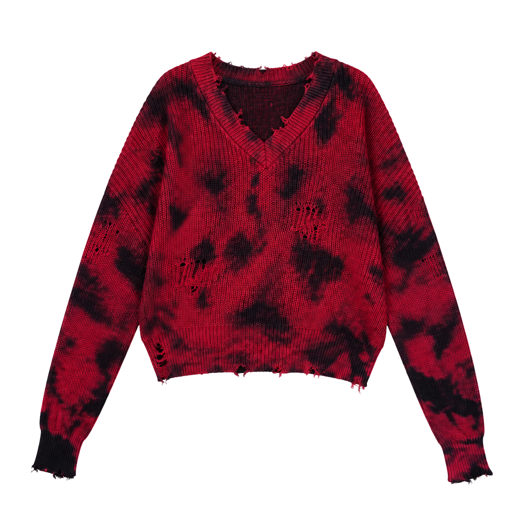 halloween freddy krueger zombie distressed sweater size large 1
