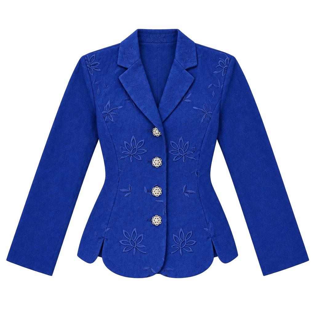 Devil Wears Prada Snow White Queen Halloween Costume Blazer Royal Blue Petite 8P 1