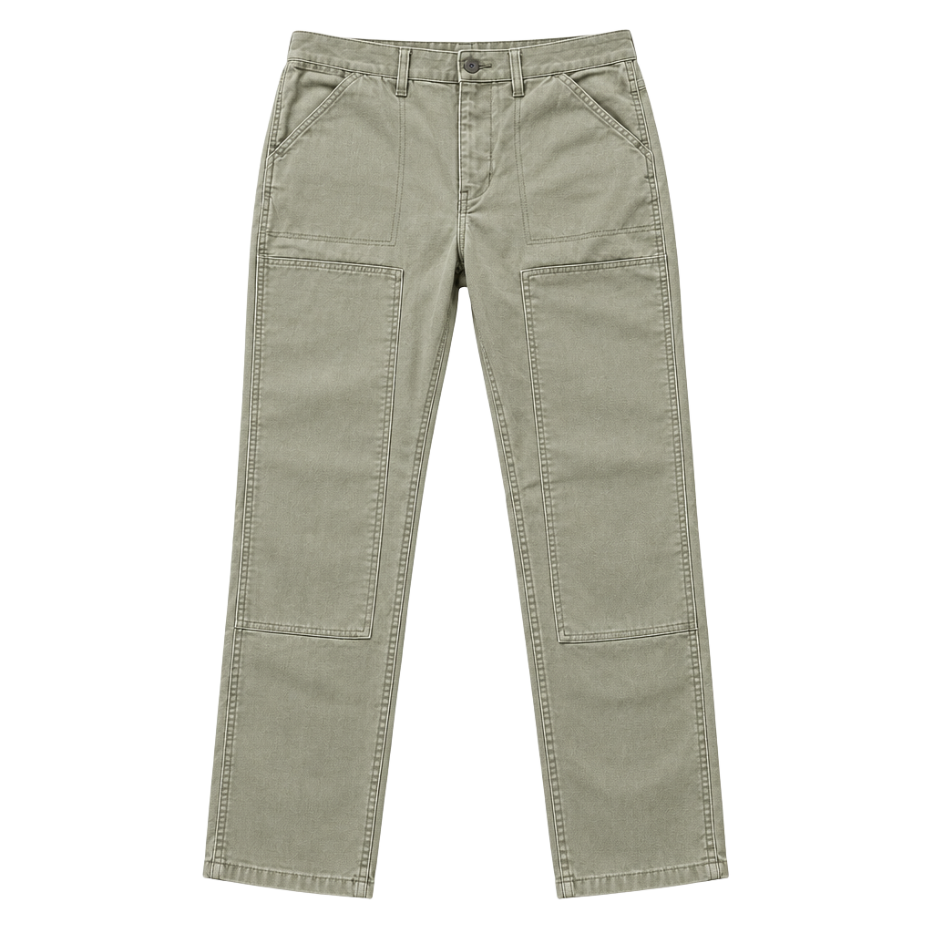 REI Co-op Womens 12 Trailsmith Double Knee Utility Canvas Pants Green Khaki 1