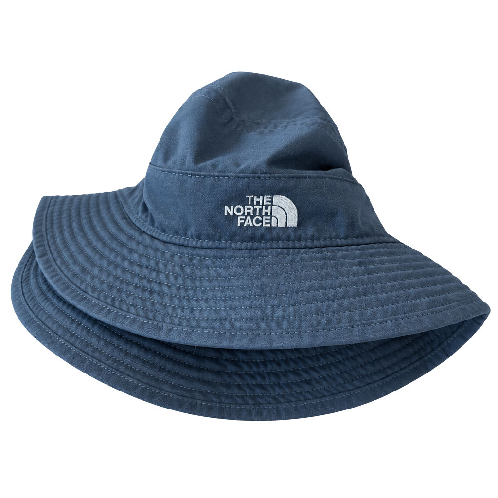 The North Face Youth Class V Brimmer Hat Size S Gray Sun Bucket Hiking Cap Kids 1