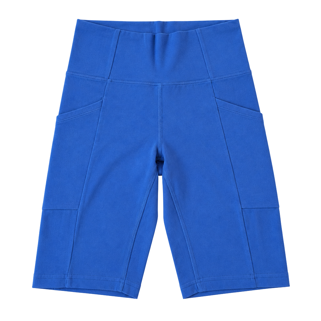 REI Co-op Active Bike Shorts Blue High Rise Pockets Hiking Cycling Women Size S 1