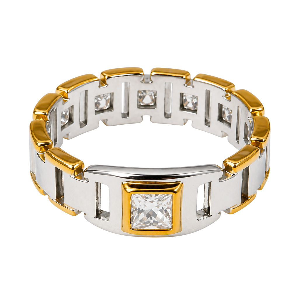 Bold Two-Tone Luxury Ring 1