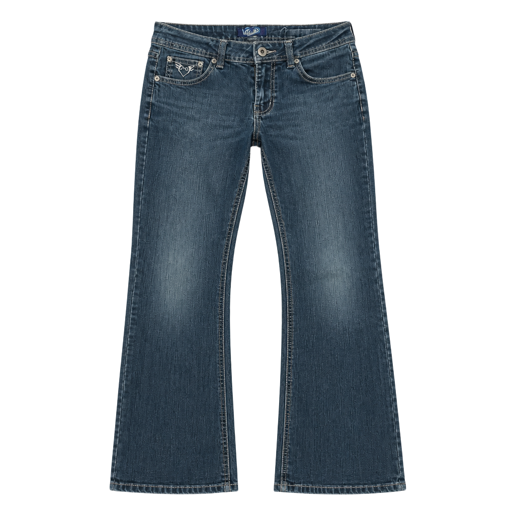Y2K Angels Jeans Dark Wash Bootcut lowrise Jeans 1