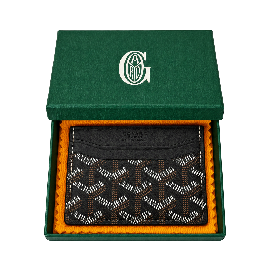 Light Blue Monogram Card Holder – Leather Paris Style 1