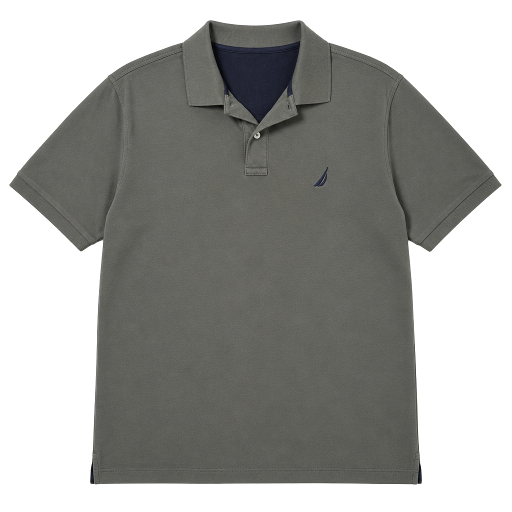Nautica Mens Classic Fit Short Sleeve Polo Shirt Green Size 1XLT 1