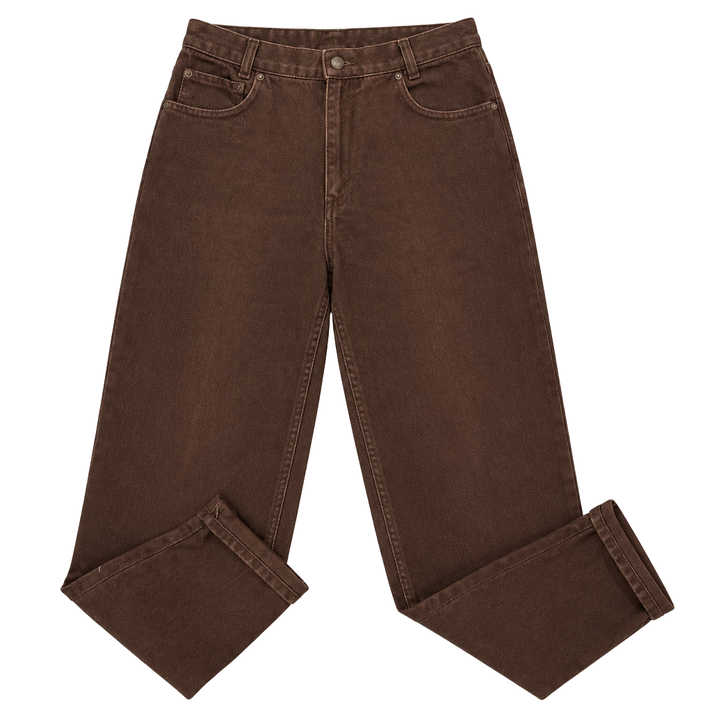 Fresno Western Brown Vintage High Waisted Mom Straight Leg jeans Size 10 P 1