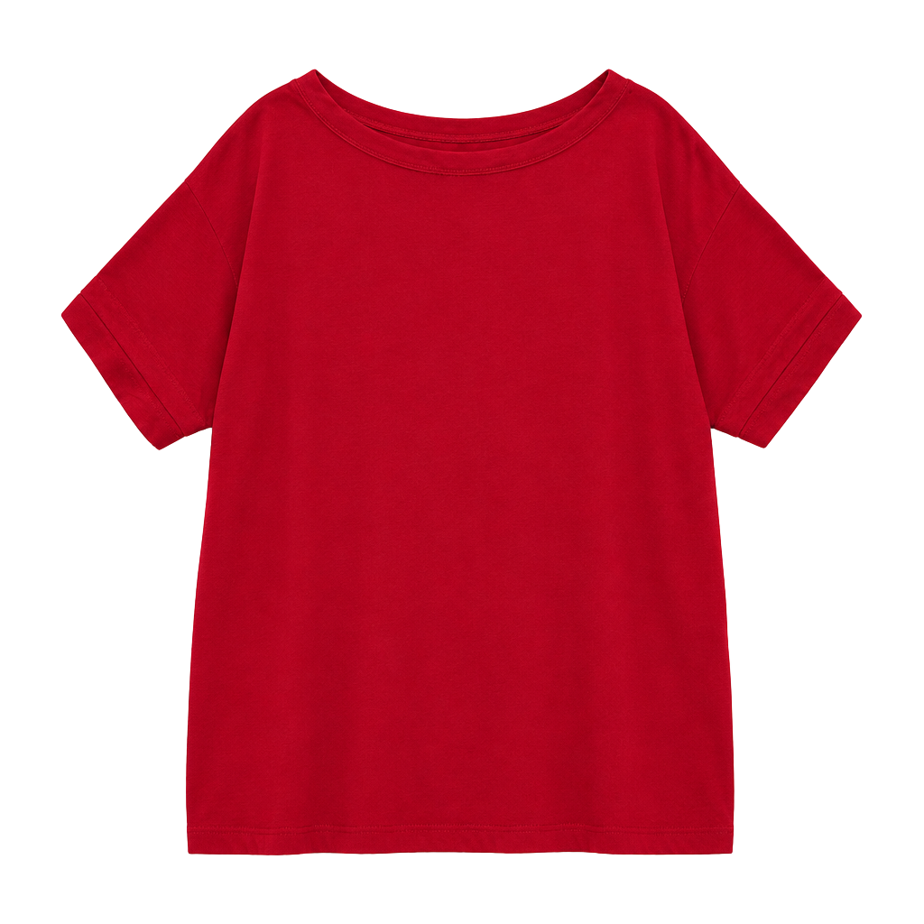 Zenana Tunic Top Size 3X Red Scoop Neck Short Sleeve Oversized 1