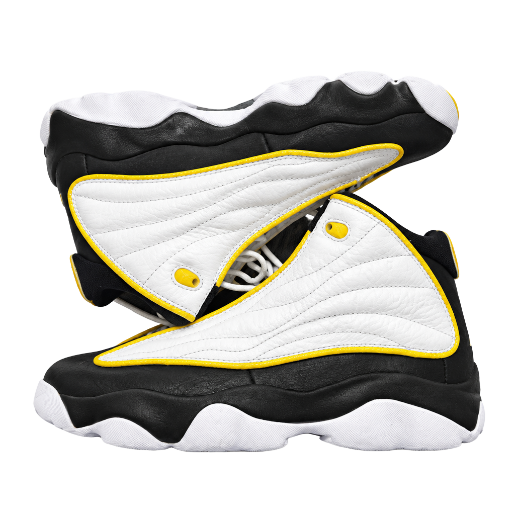 Jordan Jumpman Pro GS Size 6Y White Black Yellow Sneakers 1