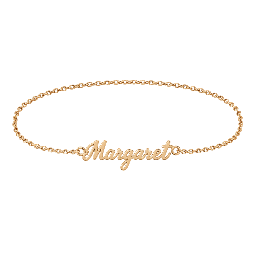 Custom Name Necklace Ashley Gold Plated Sterling Silver 925 1