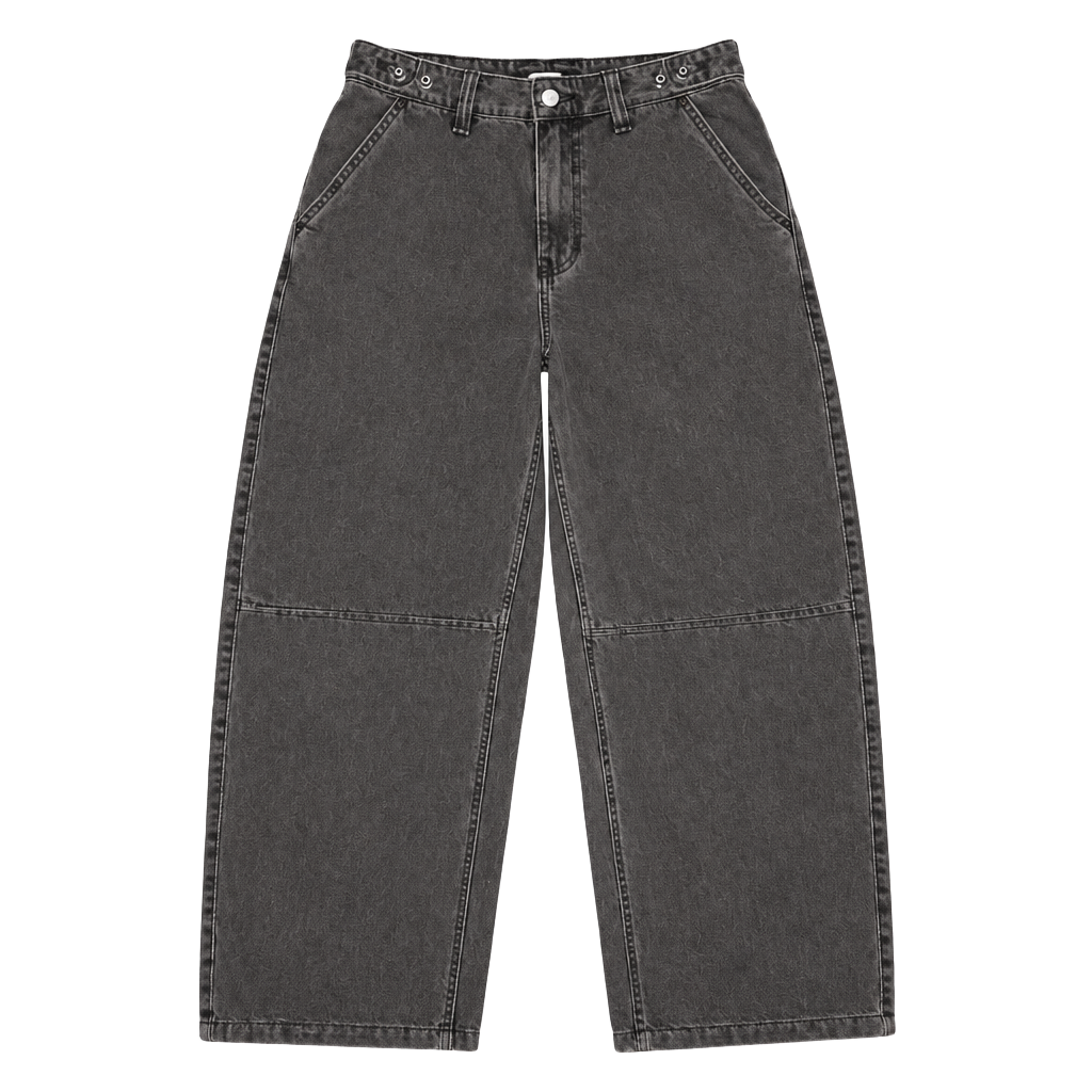 Vans Barrel Jeans Size 27 Black Denim Relaxed Wide Leg Pants Baggy Skater Jeans 1