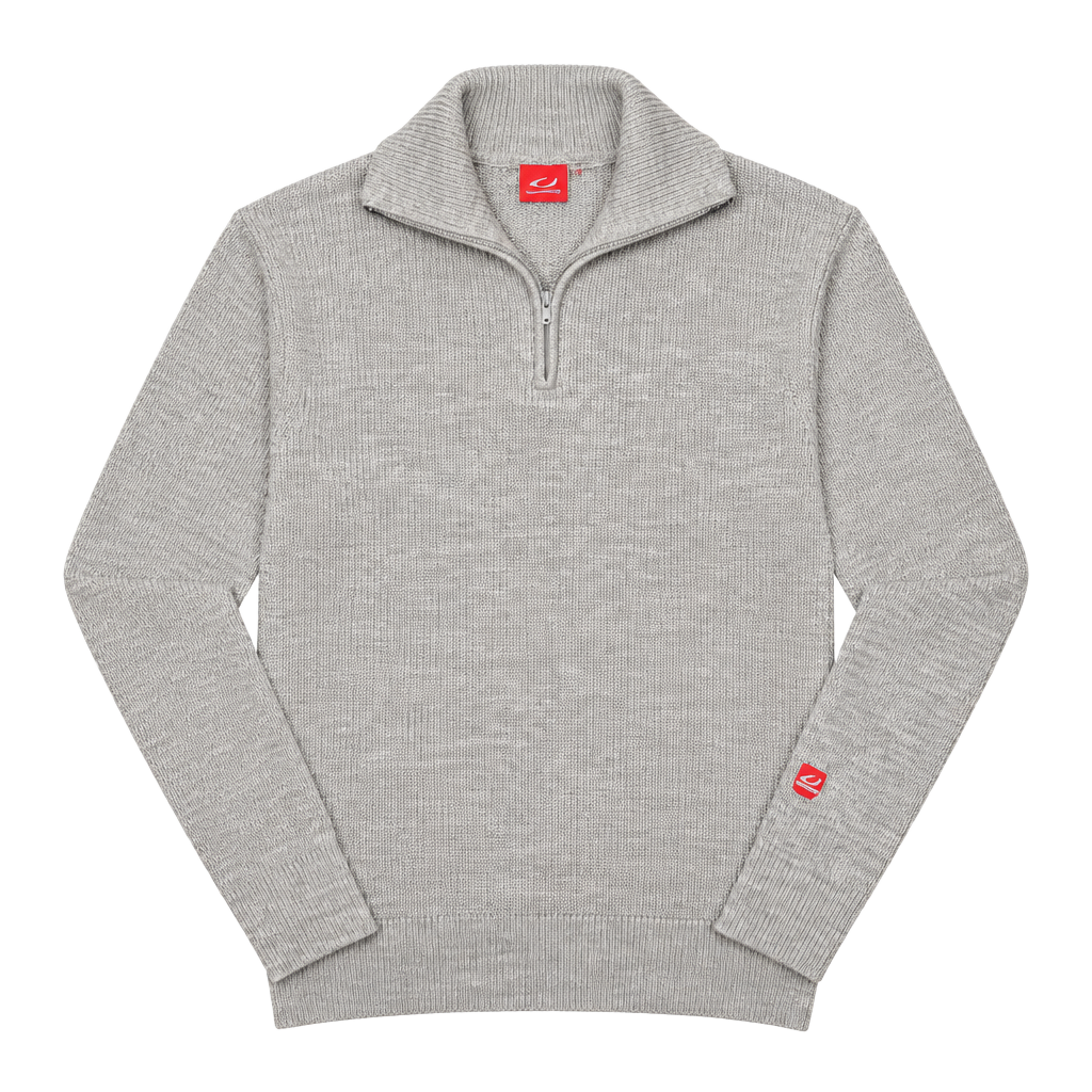 Ulvang 1/4 Zip Gray Wool Sweater 1