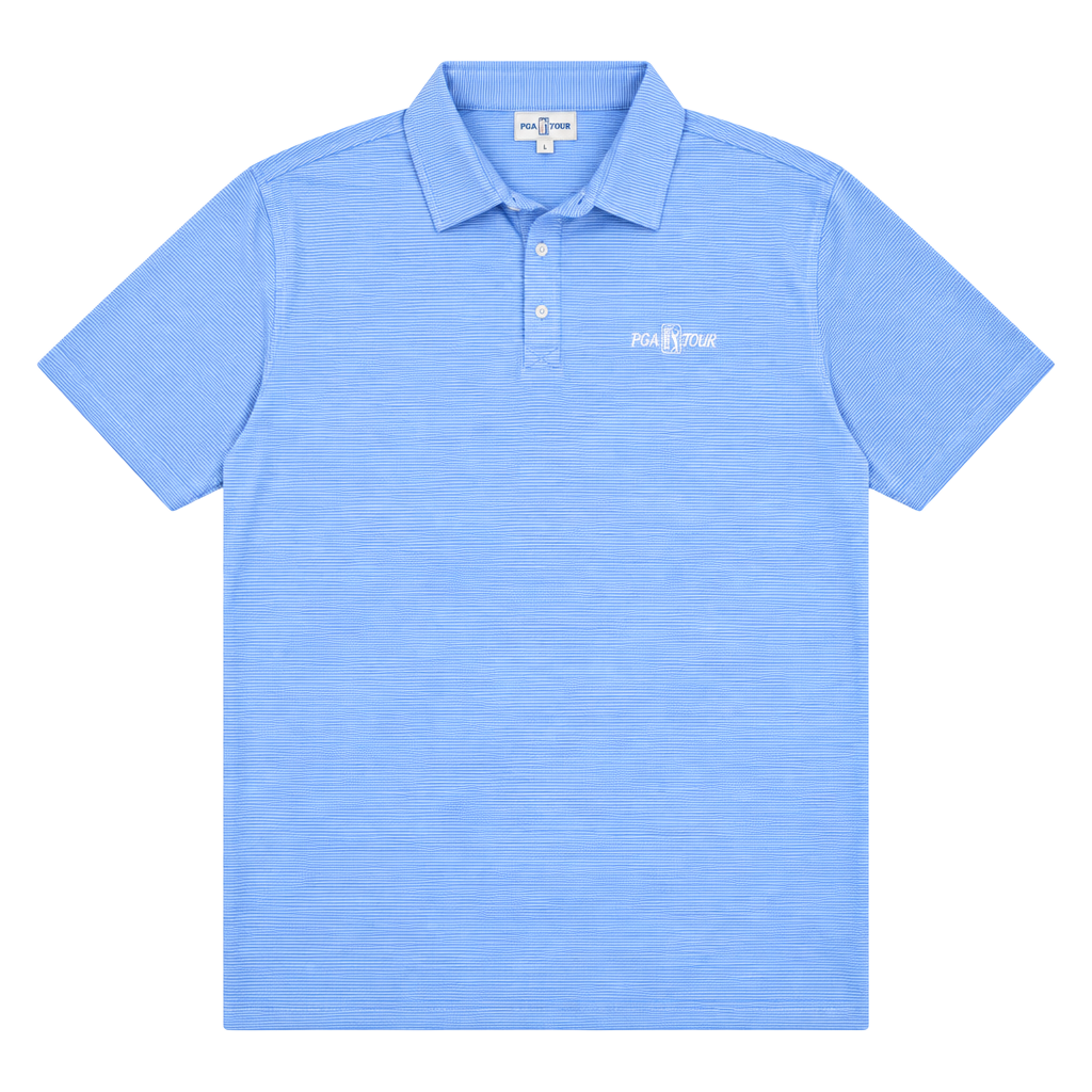 Peter Millar Sea Island Polo Shirt Size L Blue Striped Golf 1